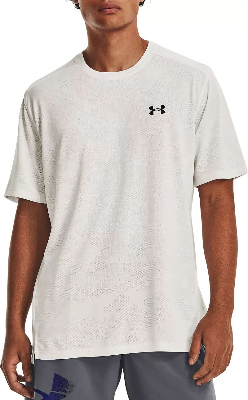 Мужская жаккардовая футболка с короткими рукавами Under Armour UA Tech Vent, серый