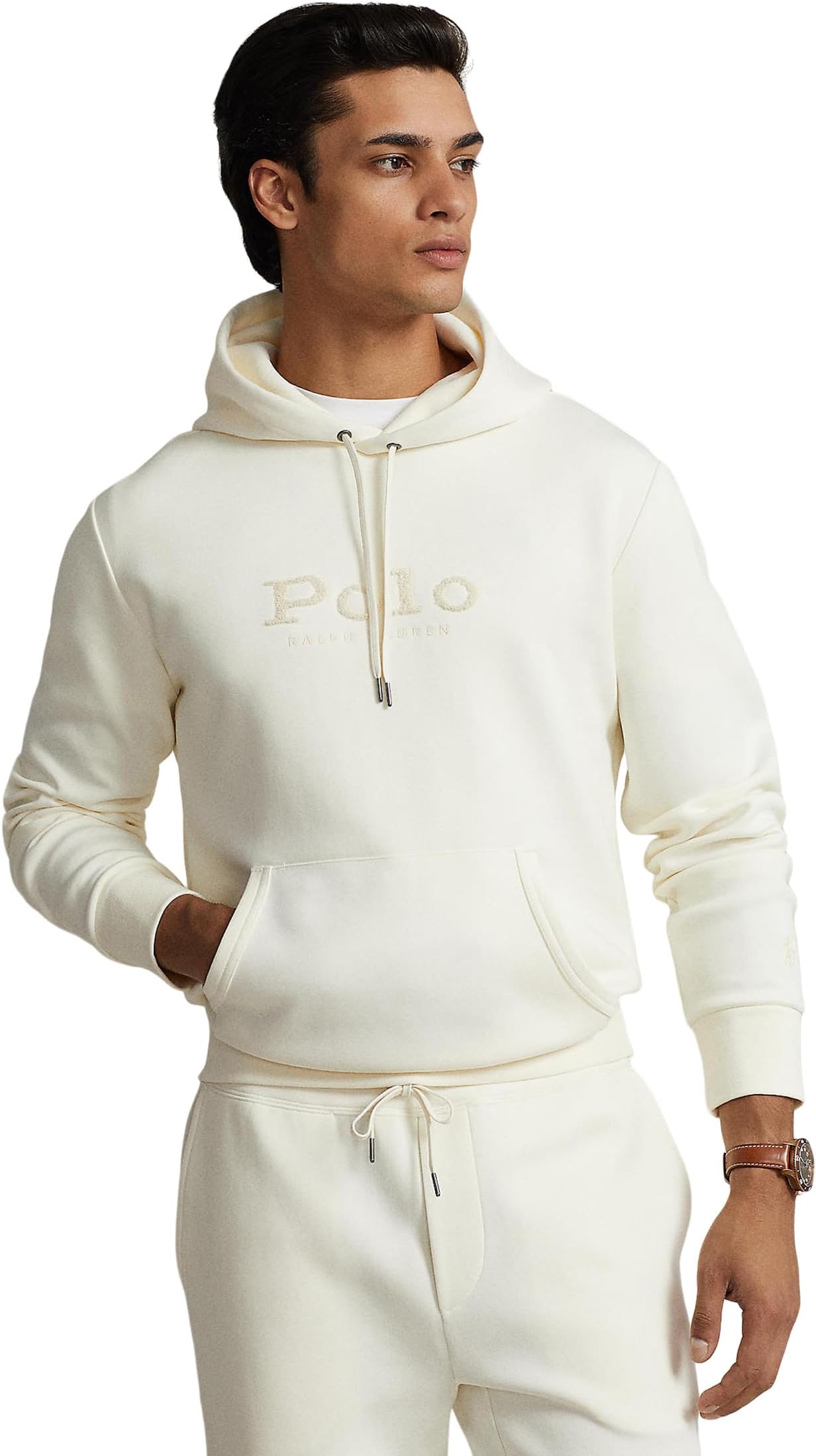 

Толстовка двойной вязки с логотипом Big Pony Polo Ralph Lauren, цвет Clubhouse Cream