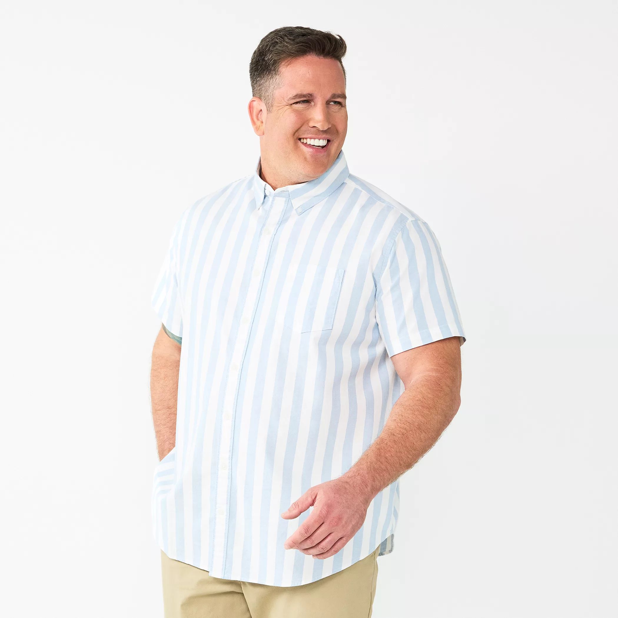 Рубашка на пуговицах из поплина Big & Tall Sonoma Goods For Life