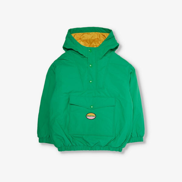 

Куртка-ракушка с капюшоном и нашивкой-логотипом 6-14 лет Benetton, цвет benetton green