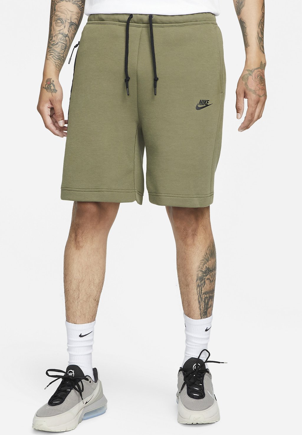 цена Спортивные брюки M TCH Nike, средний оливковый черный