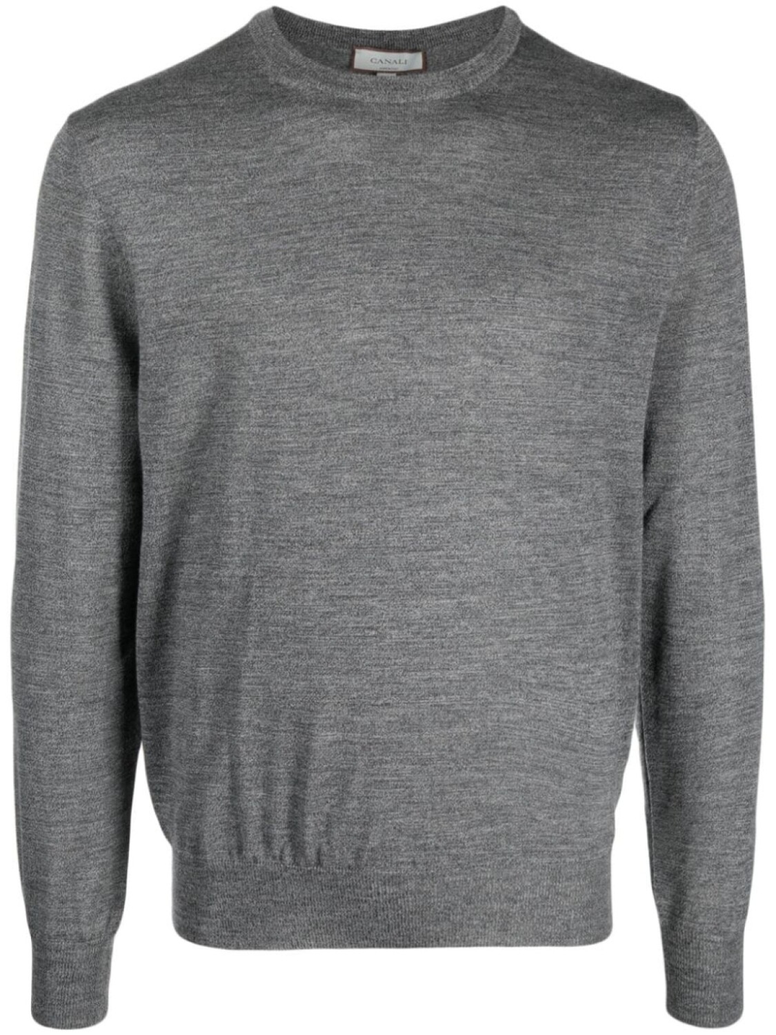 

Canali fine-knit merino wool jumper, серый
