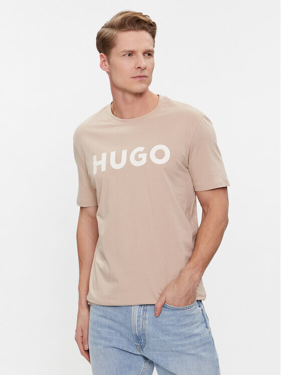 

Футболка стандартного кроя Hugo, бежевый