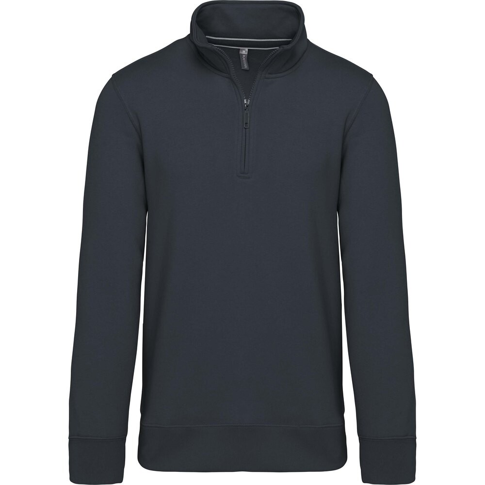 

Толстовка Kariban Cotton Col Zippé, синий