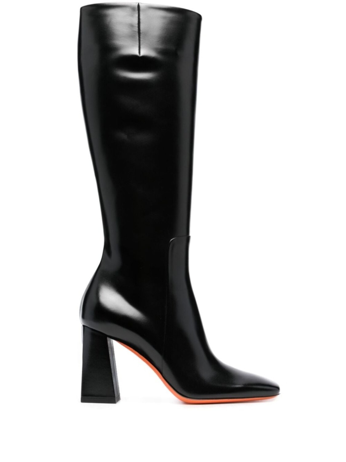 

Santoni сапоги с квадратным носком, черный