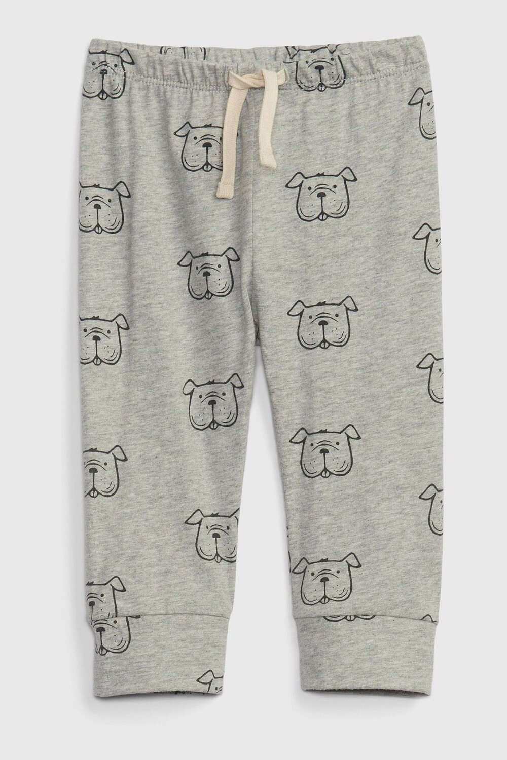 

Детские спортивные штаны Mix and Match из натурального хлопка Gap, серый