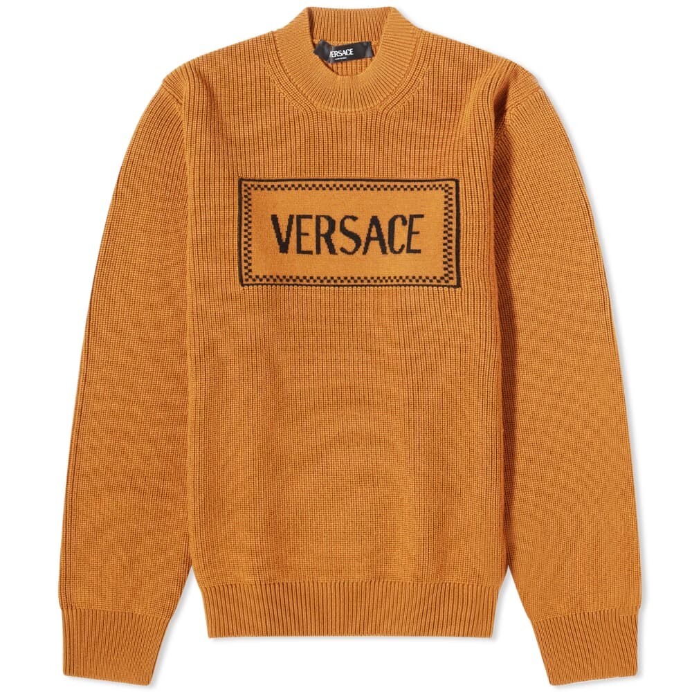 

Трикотаж с логотипом Versace, черный