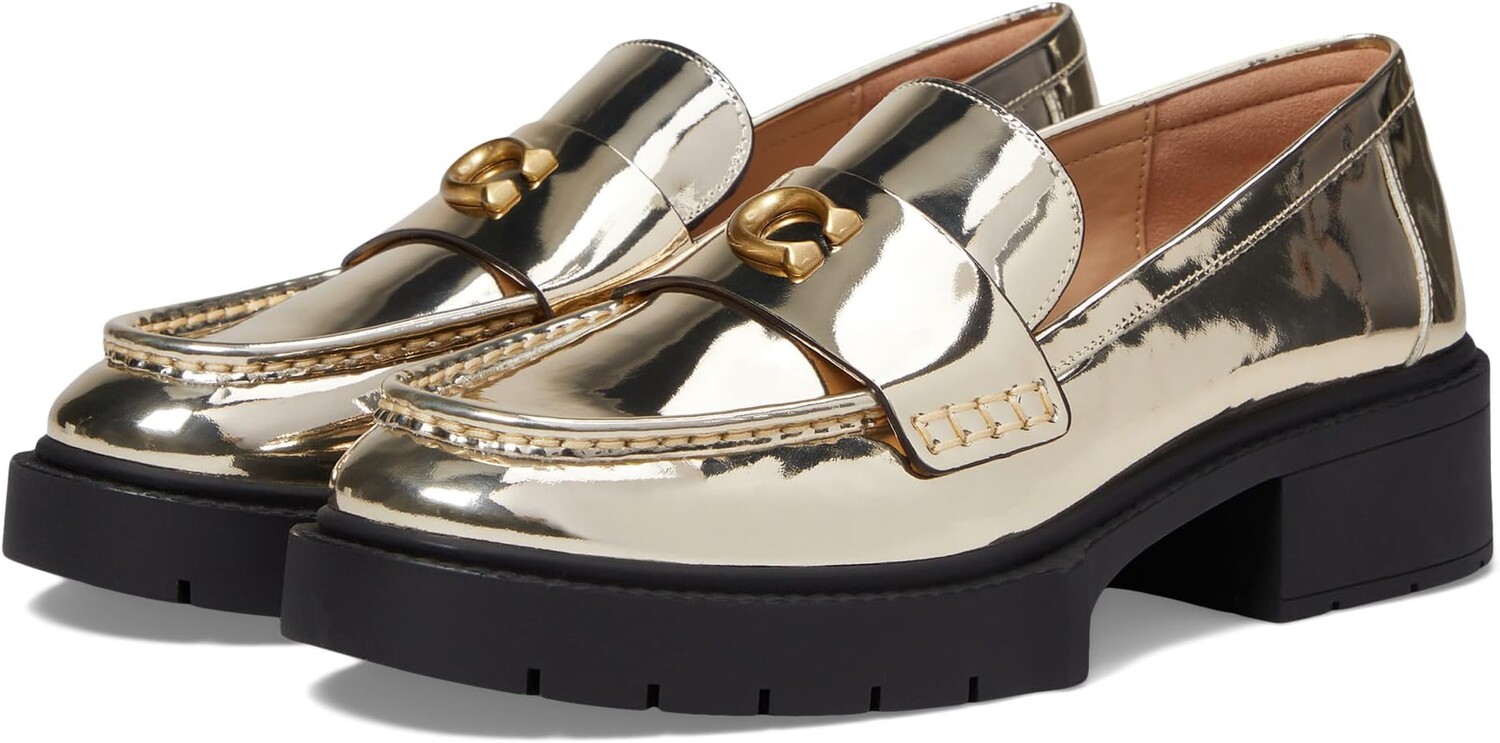 

Лоферы COACH Leah Loafer, золотой