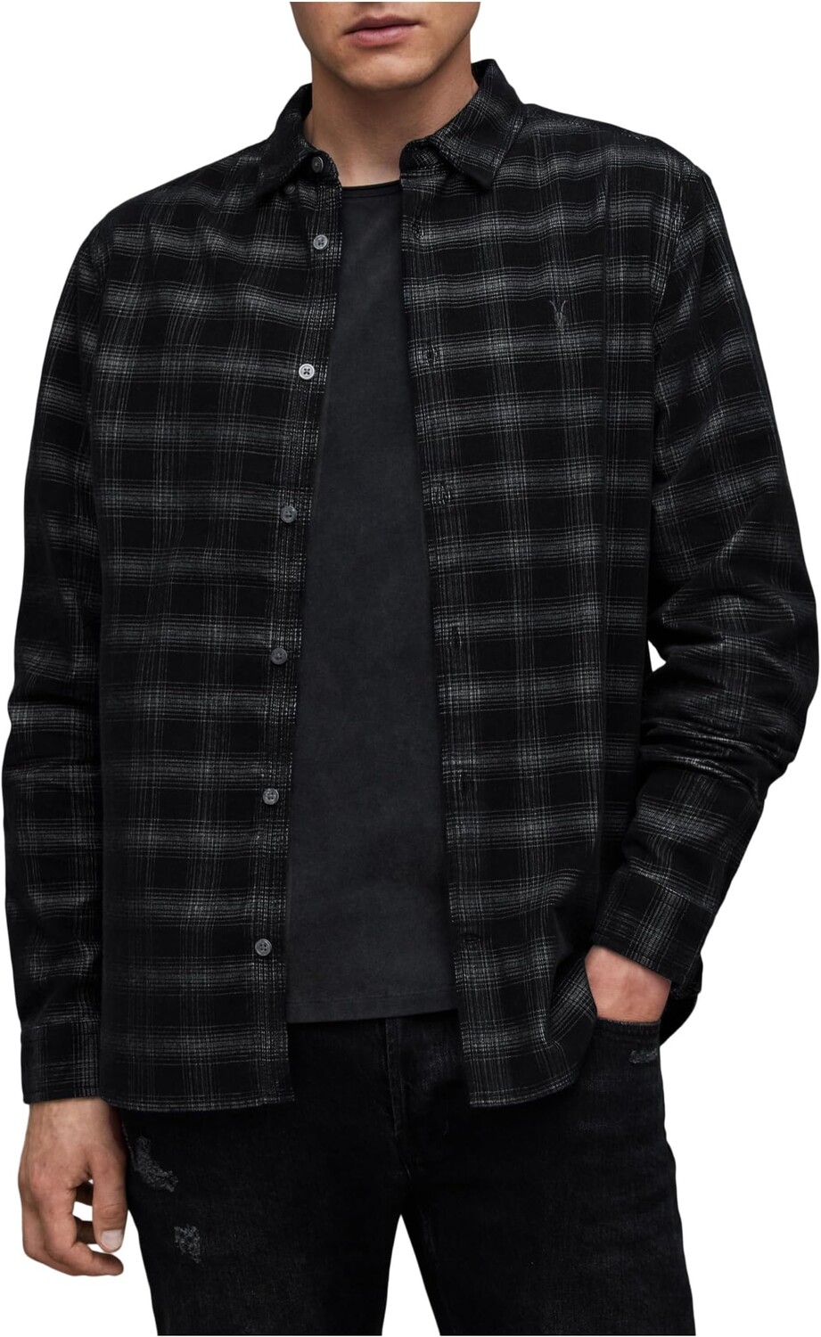 

Рубашка с длинным рукавом Eastburn AllSaints, черный