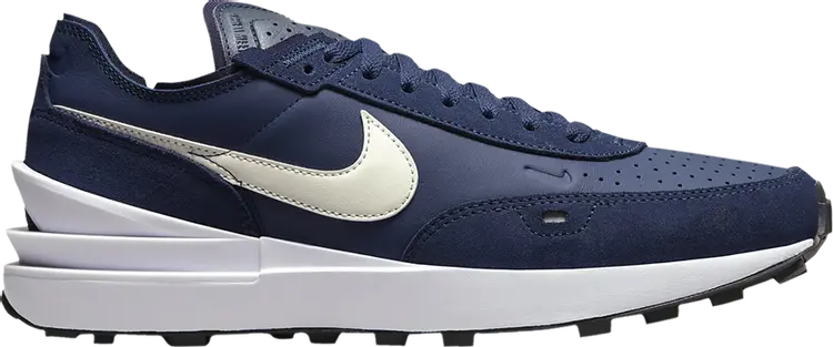 

Кроссовки Waffle One Leather 'Midnight Navy', синий