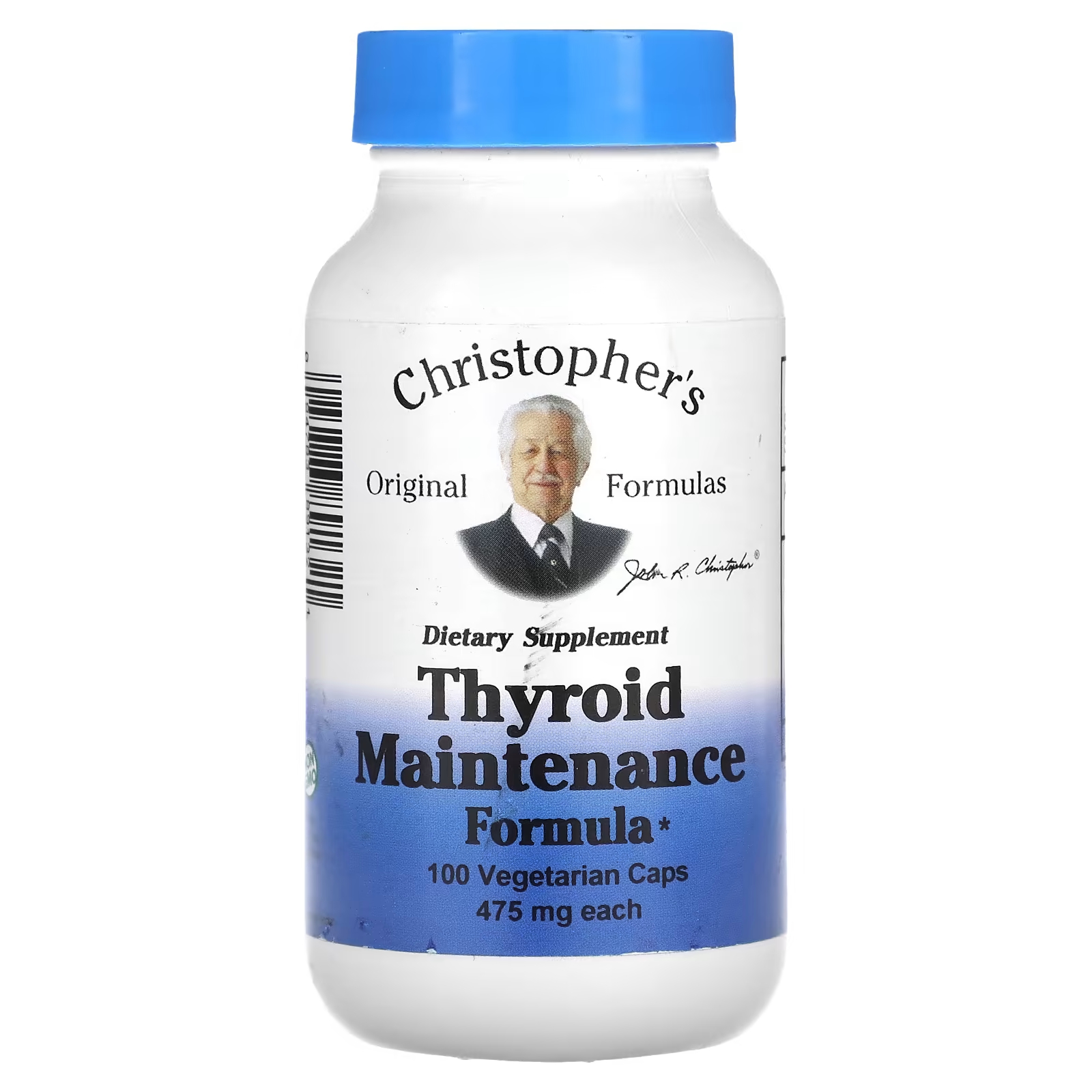 Формула Christopher's Original Formulas 475 мг для поддержания щитовидной железы, 100 капсул christopher s original formulas формула для мочевого пузыря 475 мг 100 вегетарианских капсул