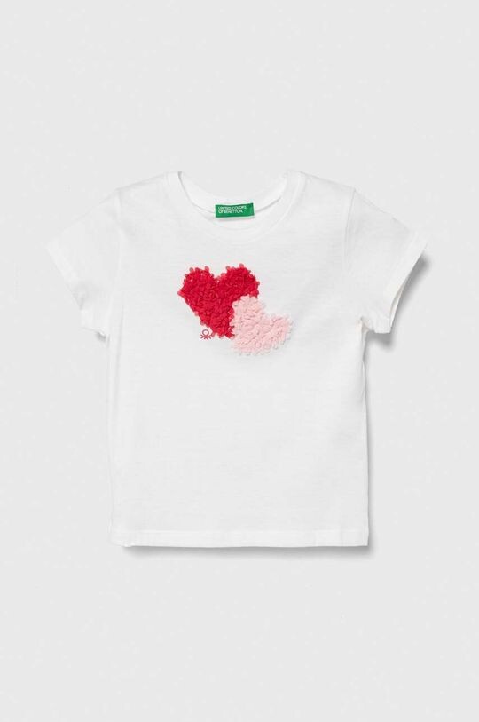 

Хлопковая футболка для детей United Colors of Benetton, белый