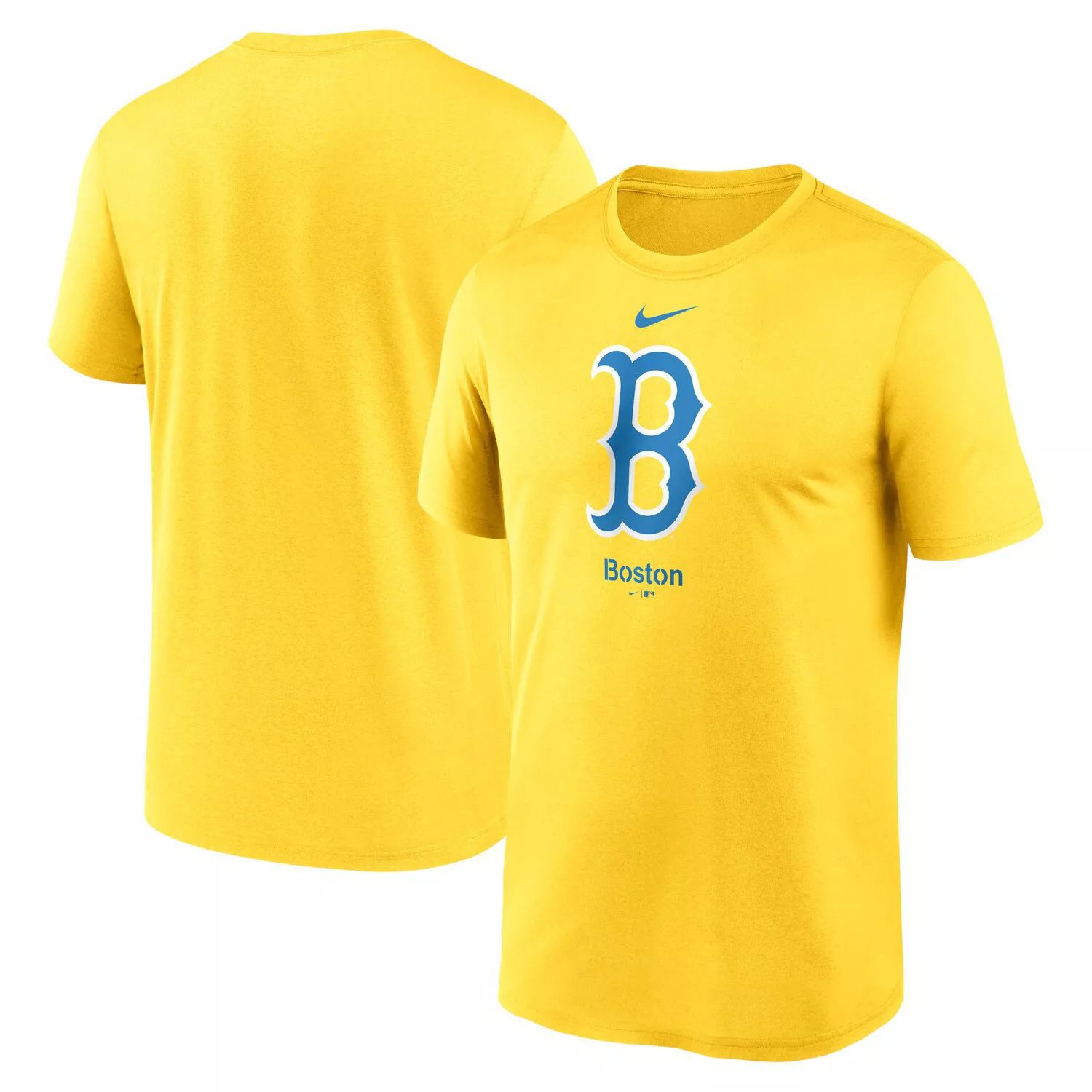 Мужская золотая футболка с логотипом Boston Red Sox City Connect Nike