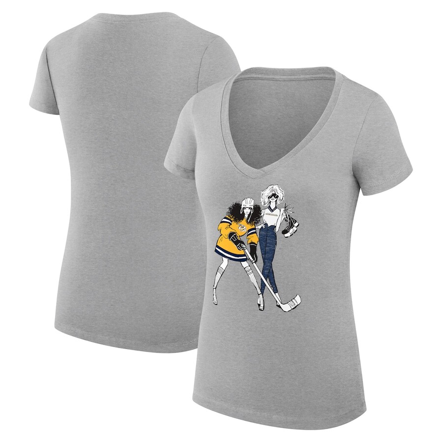 

Футболка с коротким рукавом G-III 4Her by Carl Banks Nashville Predators, серый