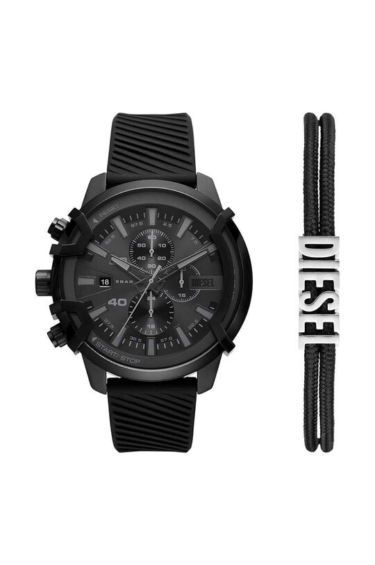 

Дизельные часы и браслет Diesel, черный