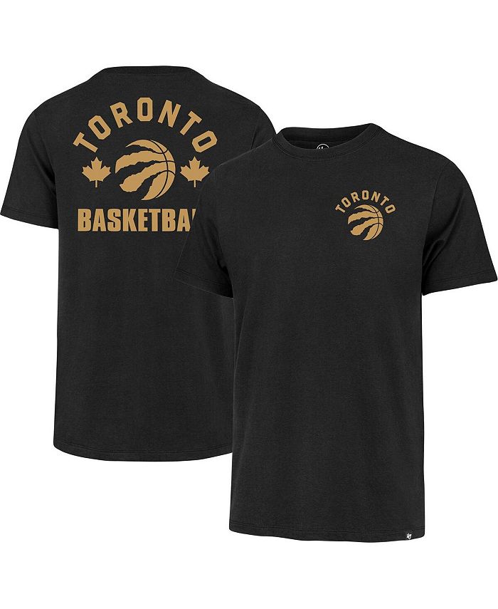 

Мужская черная футболка Toronto Raptors 2022/23 City Edition Backer Franklin '47 Brand, черный