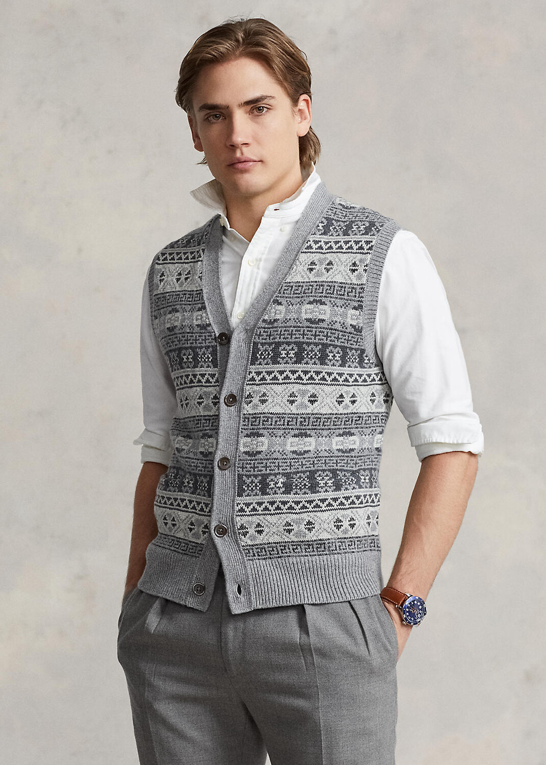 

Свитер Fair Isle из смесового хлопка Ralph Lauren