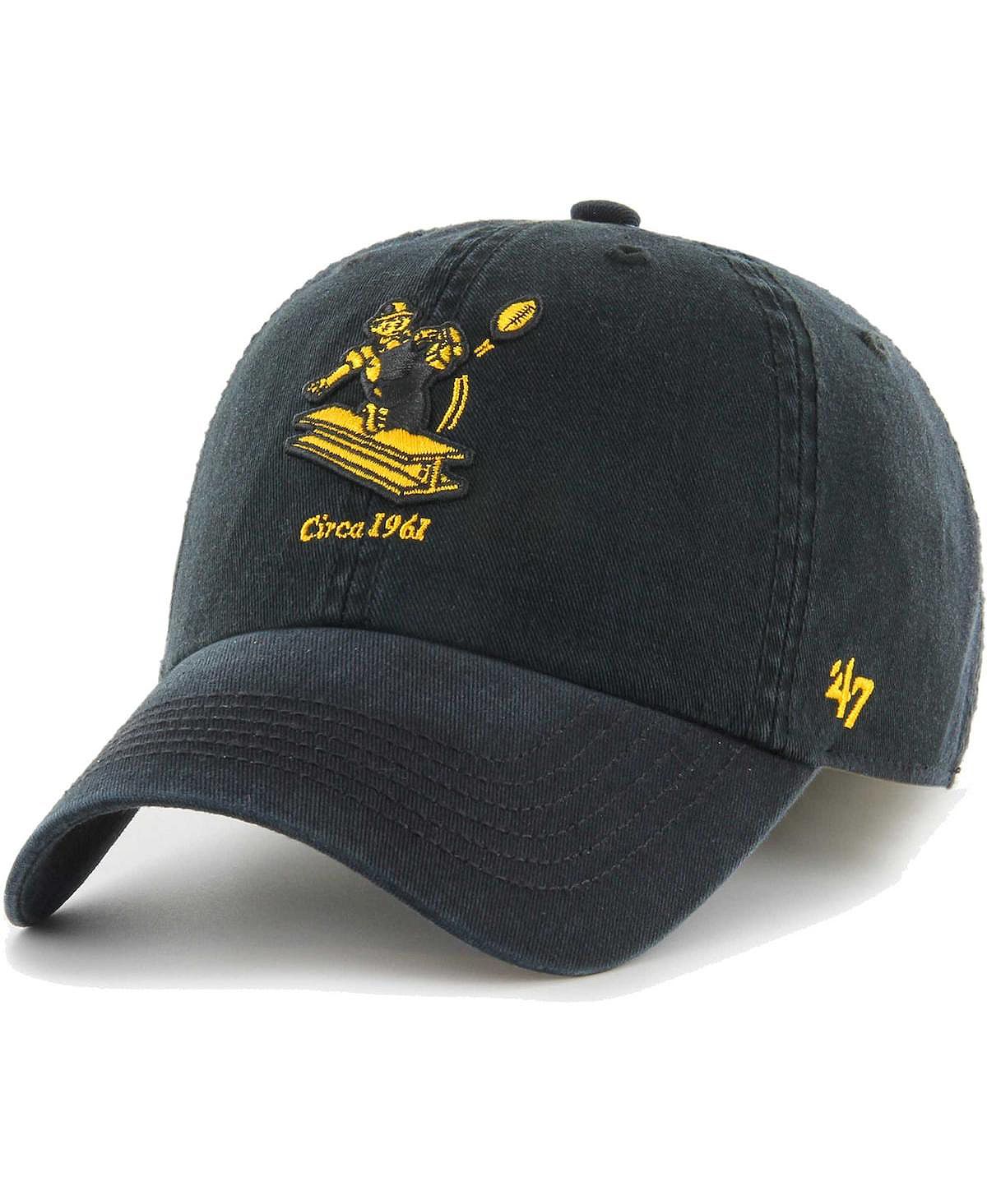 Мужская черная приталенная шляпа Pittsburgh Steelers Gridiron Classics Franchise Legacy '47 Brand мужская темно синяя приталенная шляпа dallas cowboys gridiron classics franchise legacy 47 brand