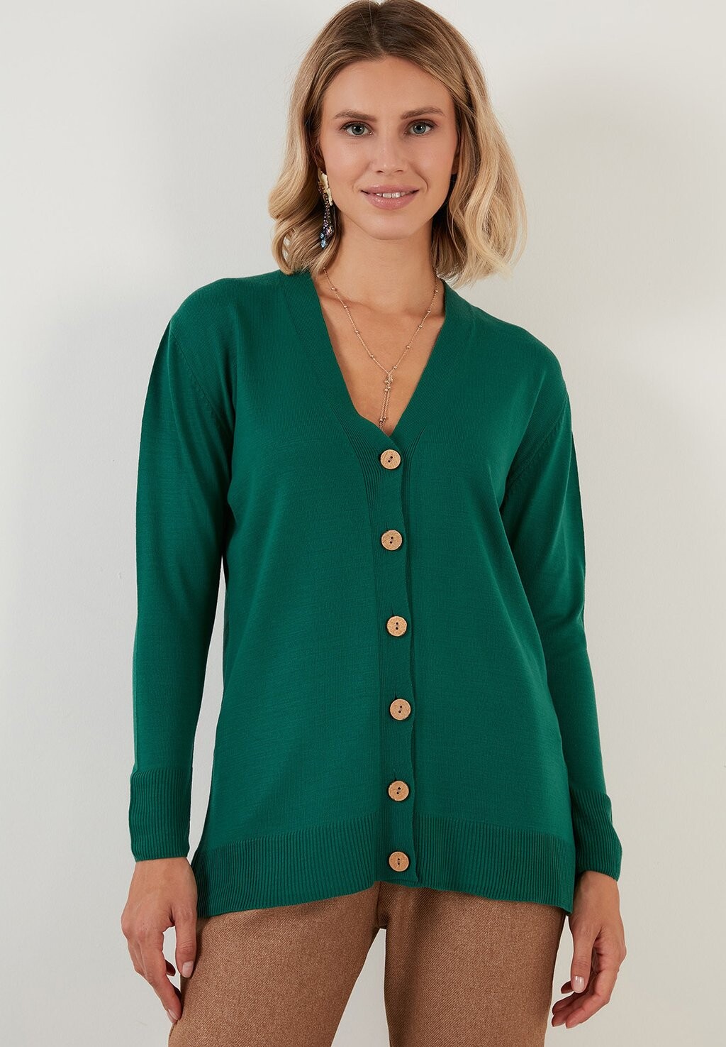 

Кардиган LELA Regular Fit, зеленый