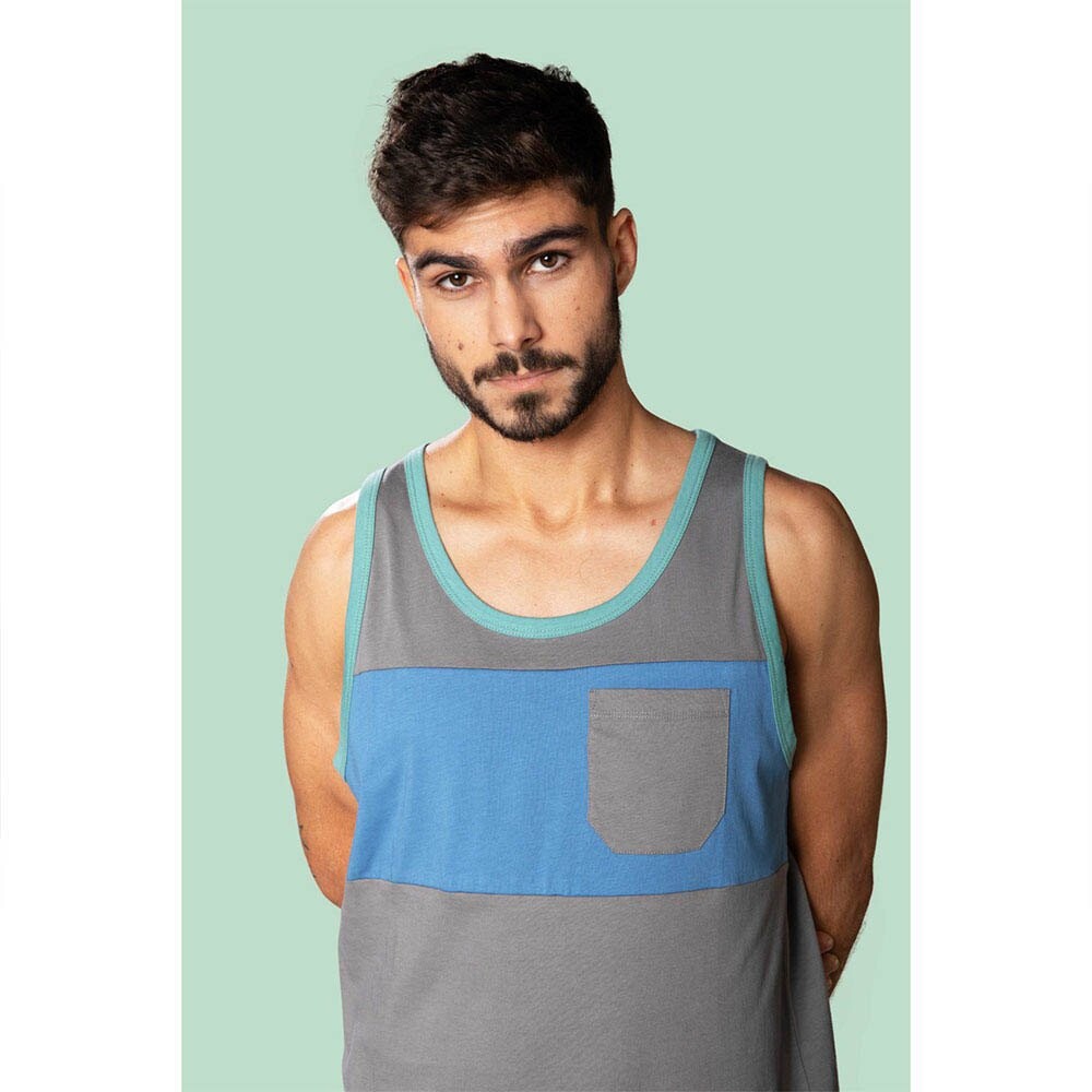 

Футболка без рукавов Snap Climbing Two-Colored Pocket, серый