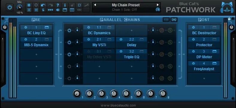 

Настраиваемый хост подключаемого модуля VST Blue Cat Audio PatchWork