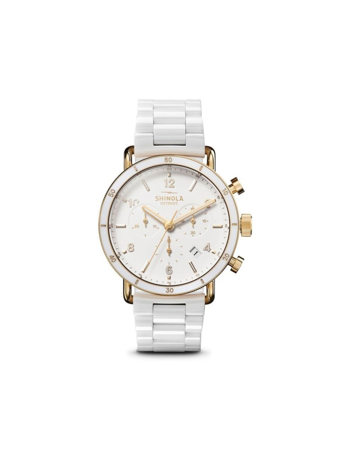 

Наручные часы The Canfield Sport 40 мм Shinola, белый