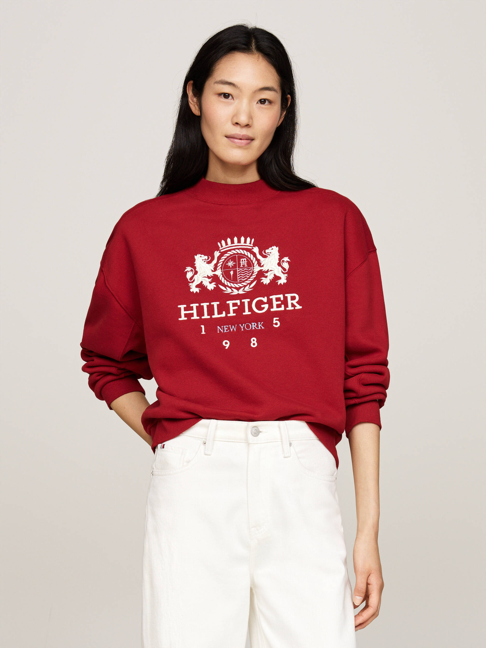 

Толстовка Tommy Hilfiger varsity Regular Fit, красный