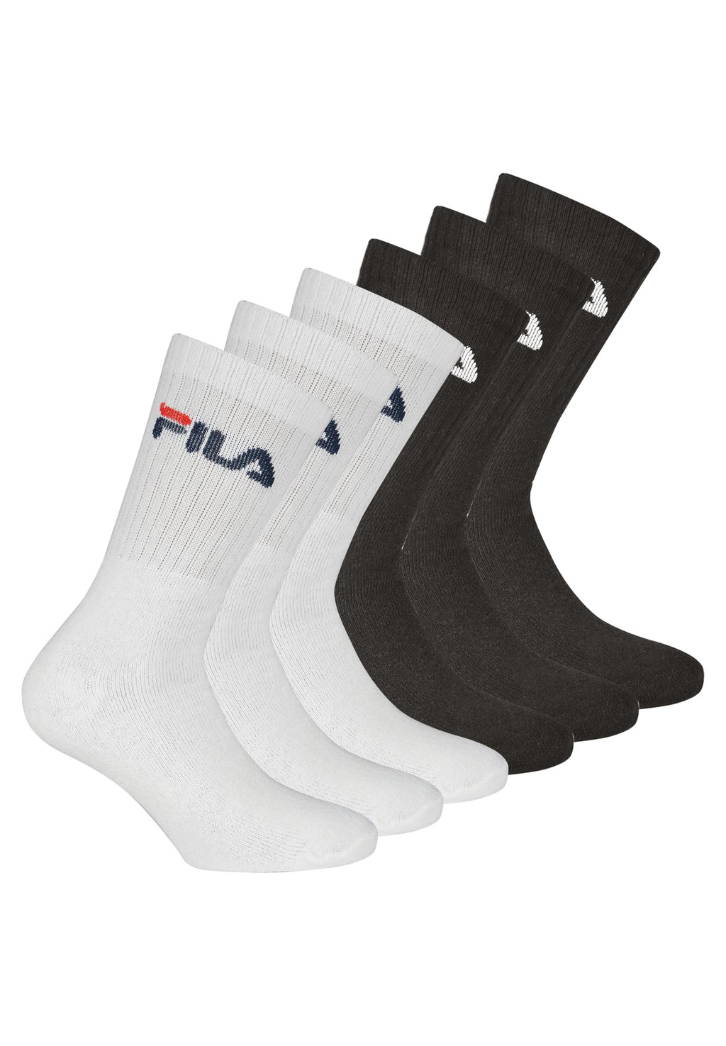 

Носки UNISEX CREW 6 PACK Fila, цвет black /white