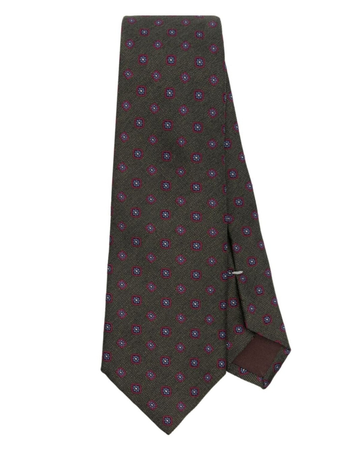 

Canali галстук с цветочным узором, зеленый