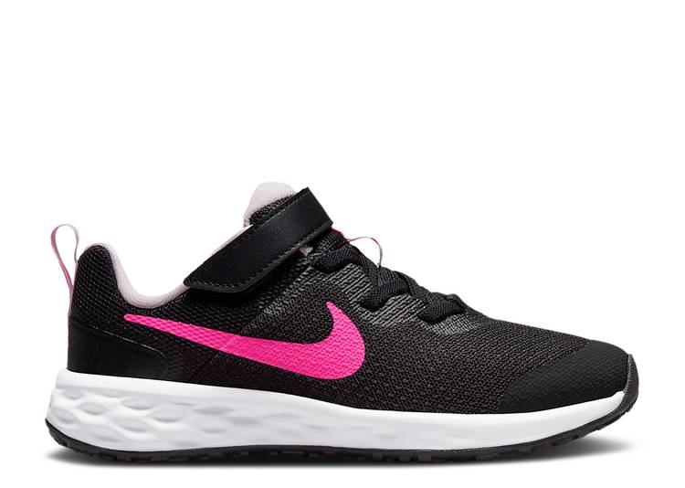 Кроссовки Nike REVOLUTION 6 PS 'BLACK HYPER PINK', черный