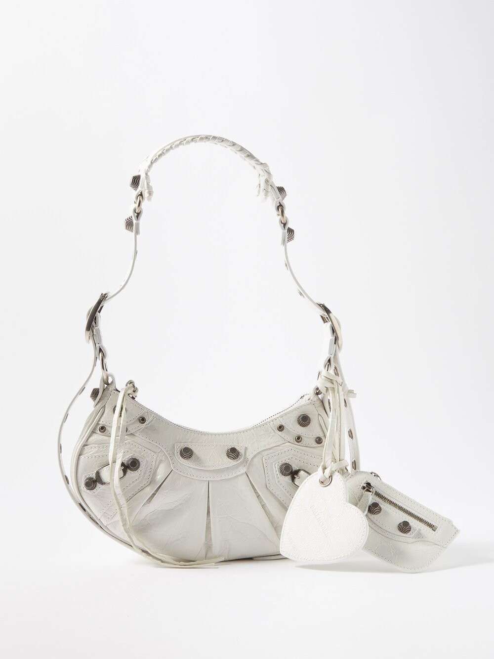 

Кожаная сумка на плечо cagole xs Balenciaga, белый