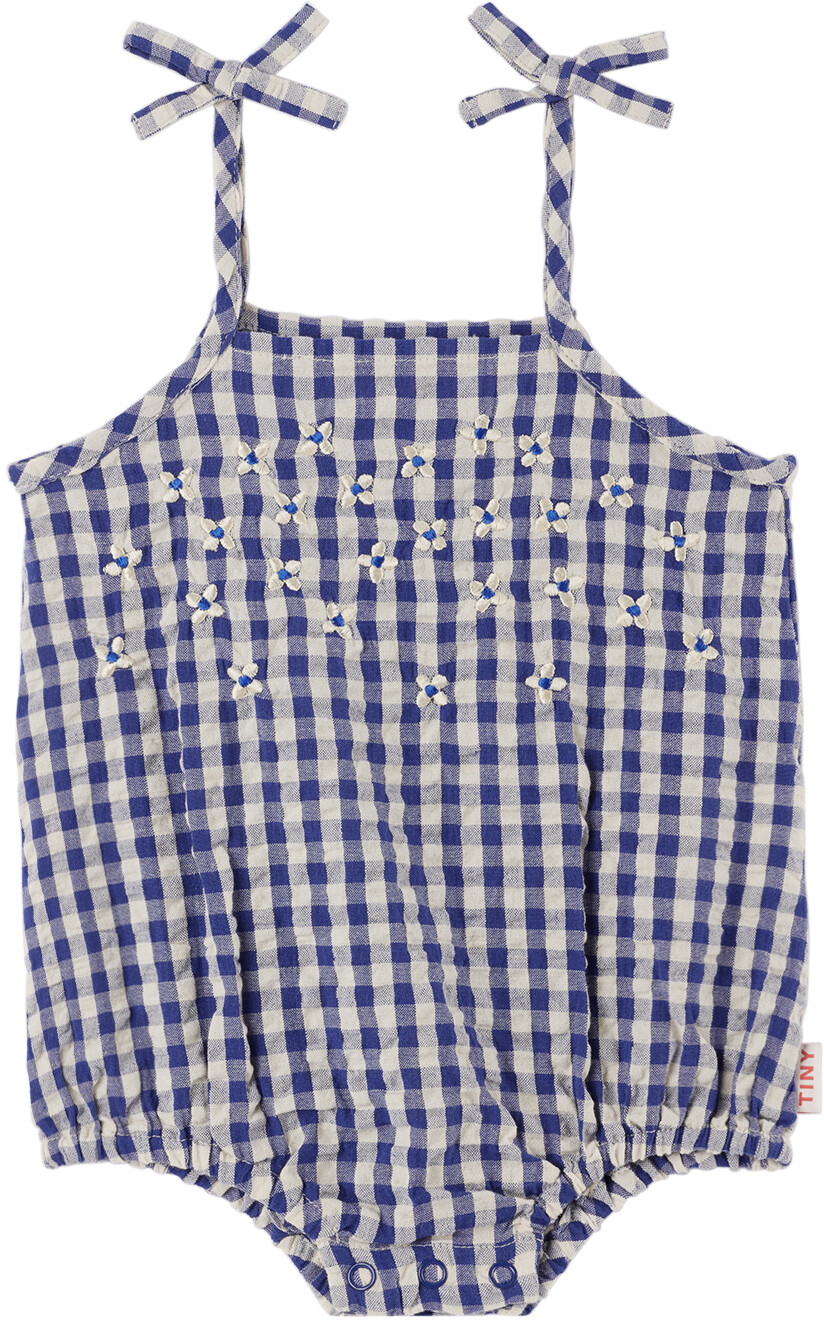 

Боди Vichy Baby Blue & White Светло-кремовый/Ультрамарин TINYCOTTONS
