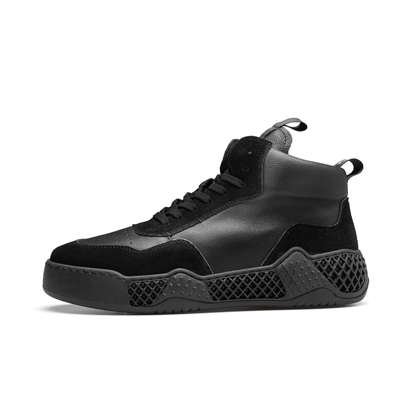 

Туфли мужские Men"s Casual Men Mid-Top Pardasaul, цвет Black fleece cotton shoes