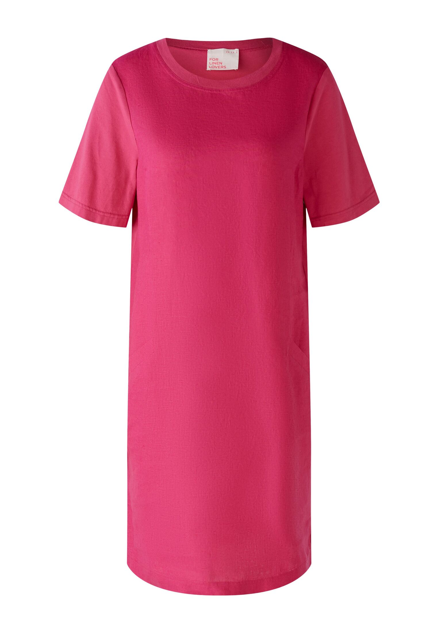 Платье Oui Leinen Baumwollpatch, розовый