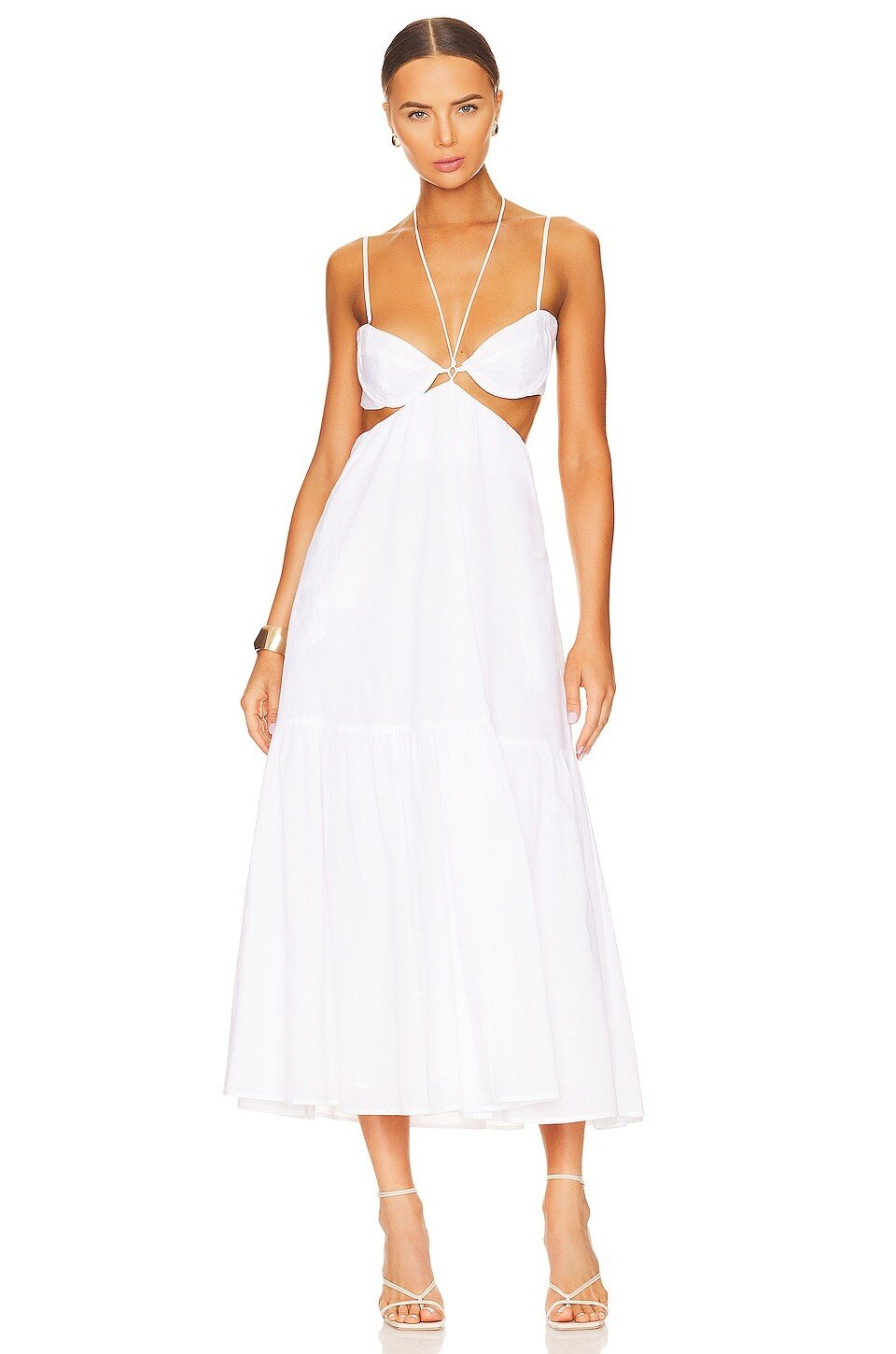 

Платье миди Bardot Willow, цвет Orchid White