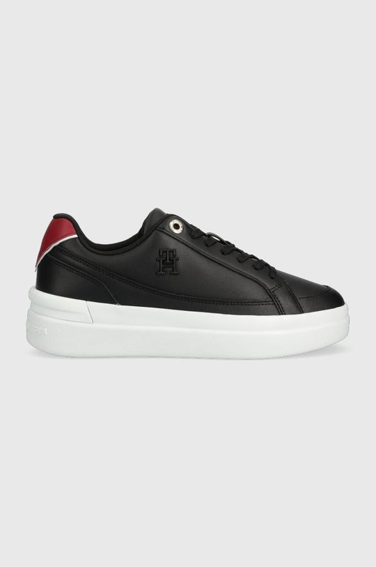 

Кожаные кроссовки TH ELEVATED COURT SNEAKER Tommy Hilfiger, черный