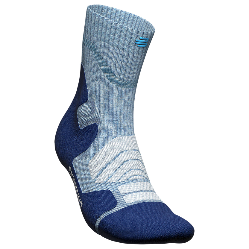 Походные носки Bauerfeind Sports Women's Outdoor Merino Mid Cut Socks, цвет Sky Blue