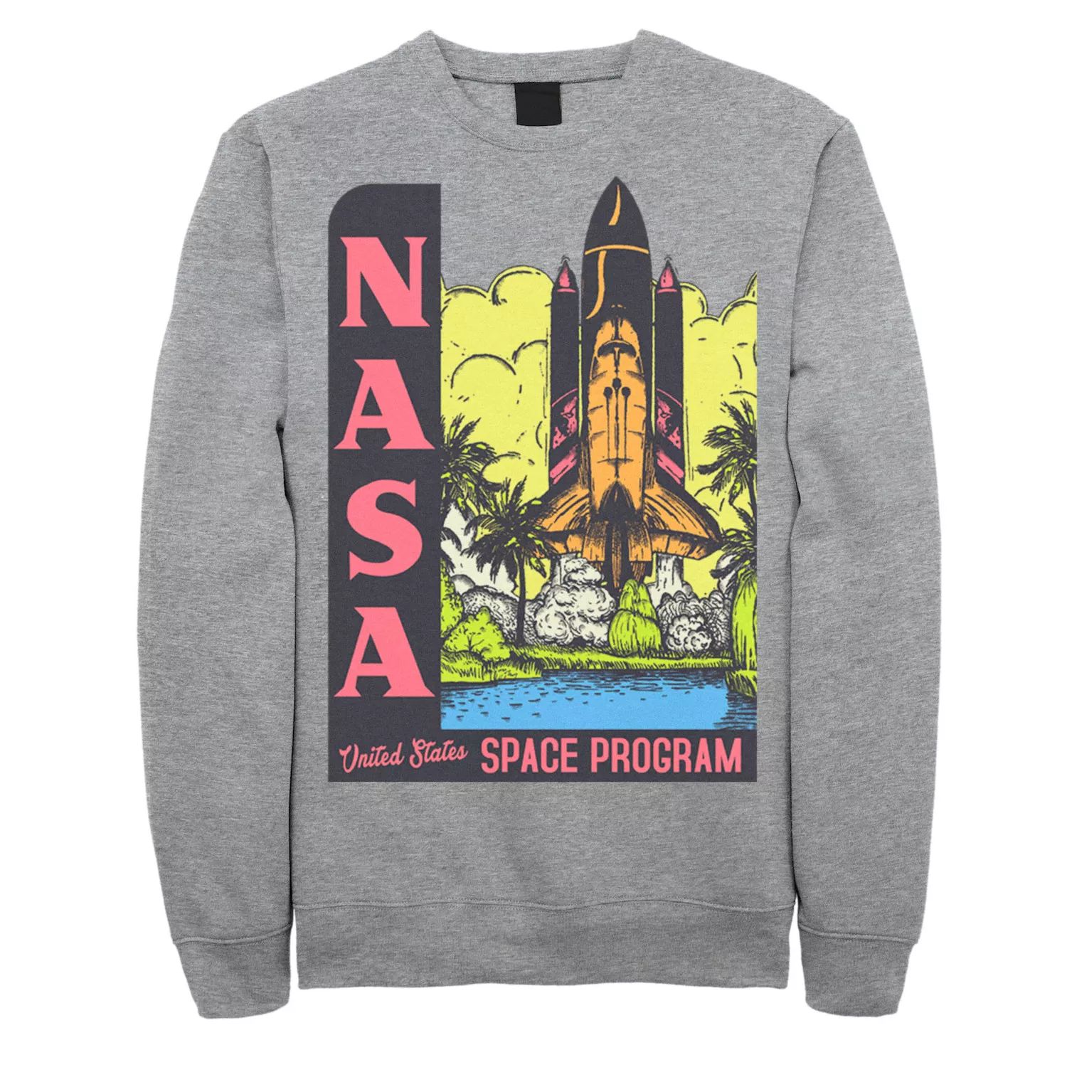 Мужской винтажный свитшот с плакатом космической программы НАСА Licensed Character