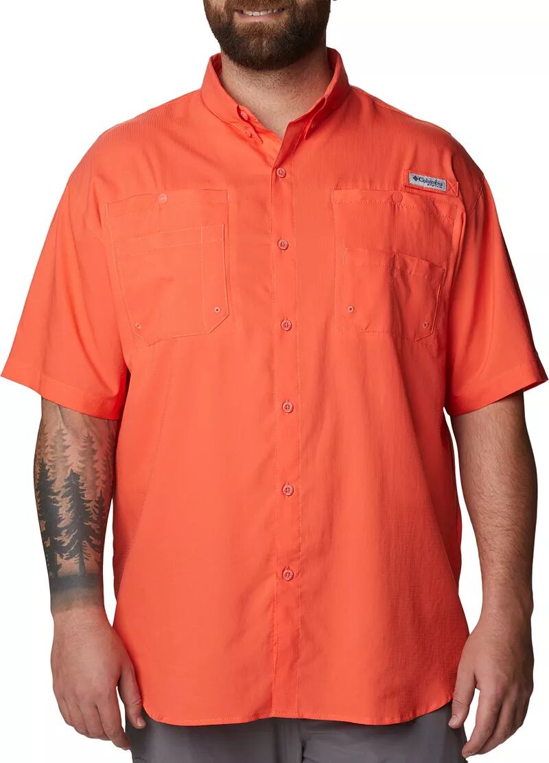 Мужская рубашка с коротким рукавом Columbia PFG Tamiami II, апельсиновый
