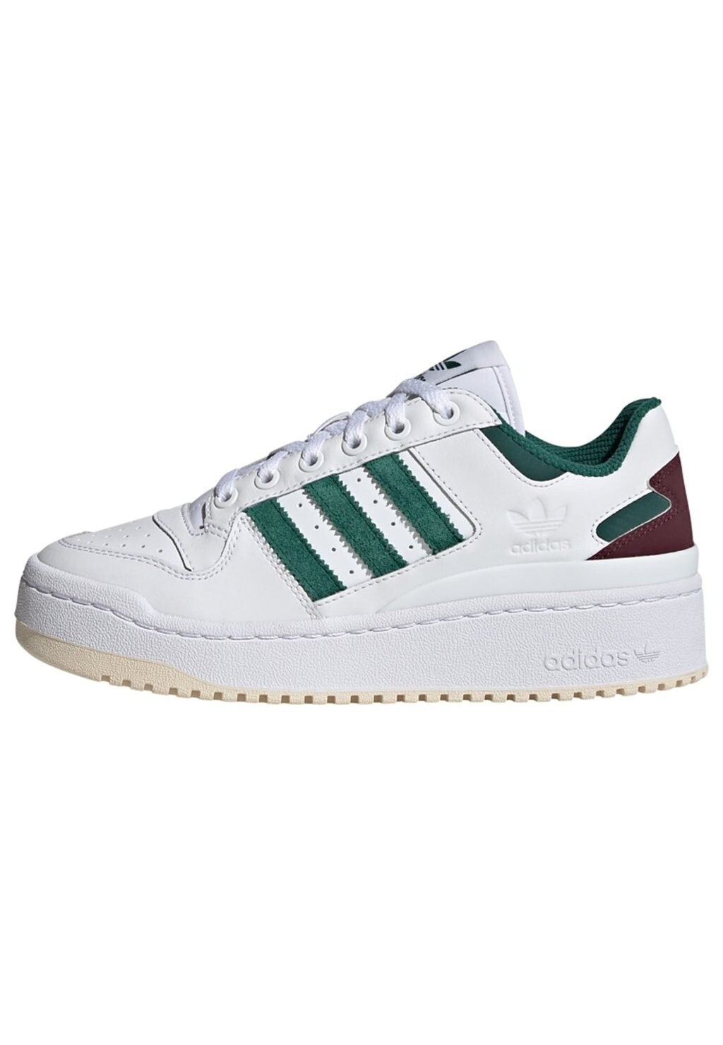 

Кроссовки adidas Originals Forum Bold Stripes W, облачно-белый collegiate зелено-бордовый