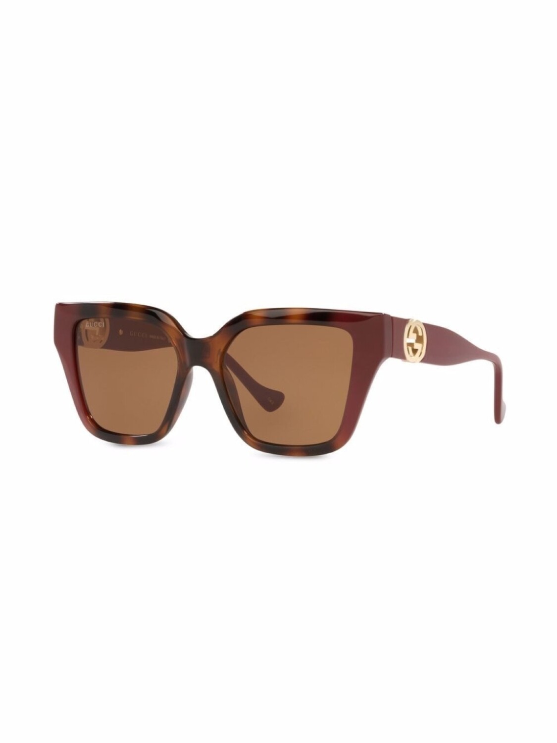 

Gucci Eyewear солнцезащитные очки в квадратной оправе, коричневый