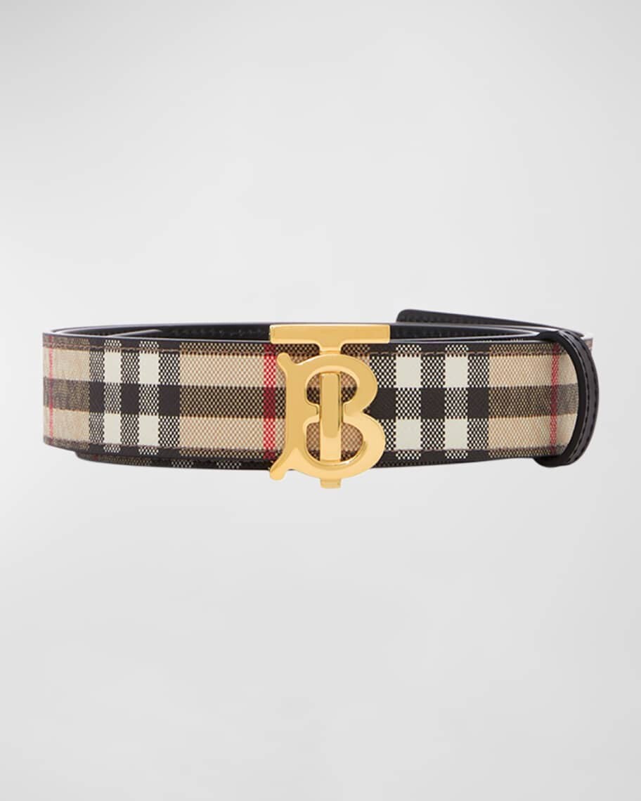 

Двусторонний средний ремень TB Check Burberry