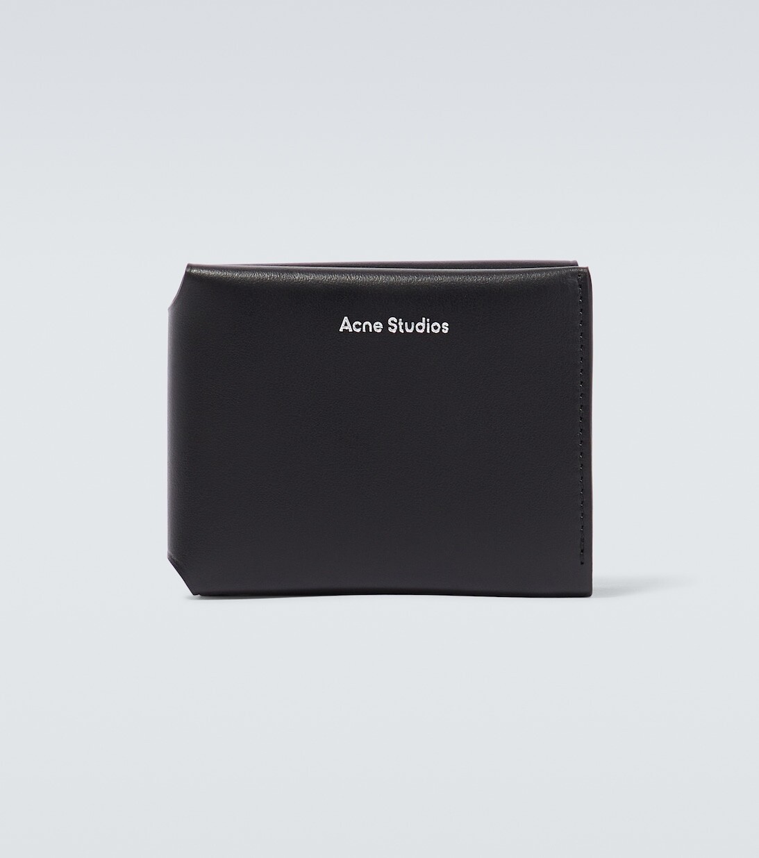 

Кожаный кошелек с логотипом Acne Studios, черный