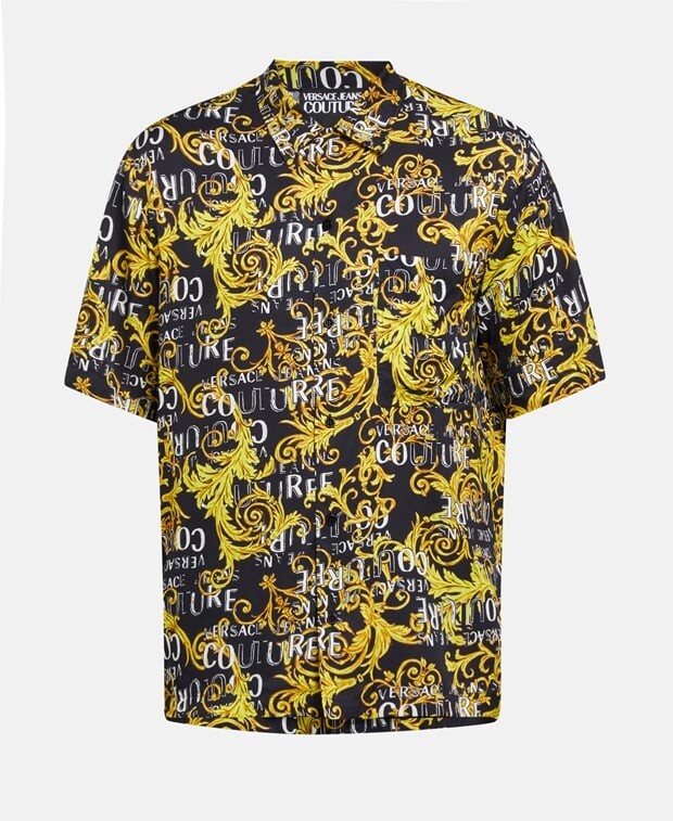 

Рубашка с короткими рукавами Versace Jeans Couture, икра черная