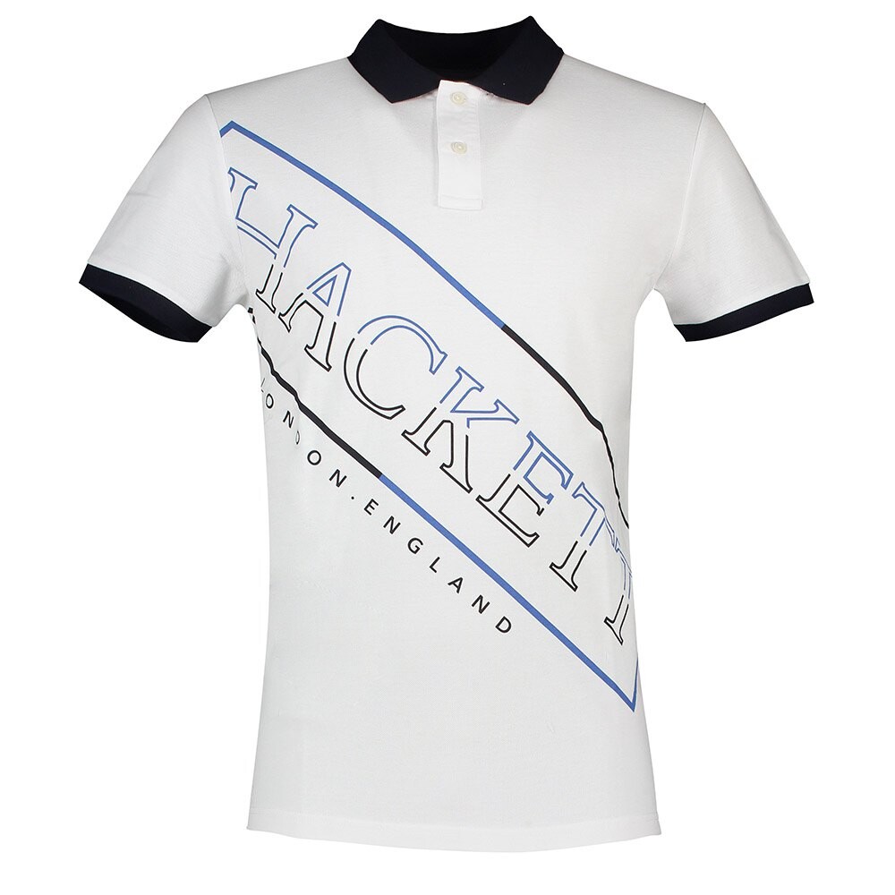 

Поло с коротким рукавом Hackett Graphic, белый