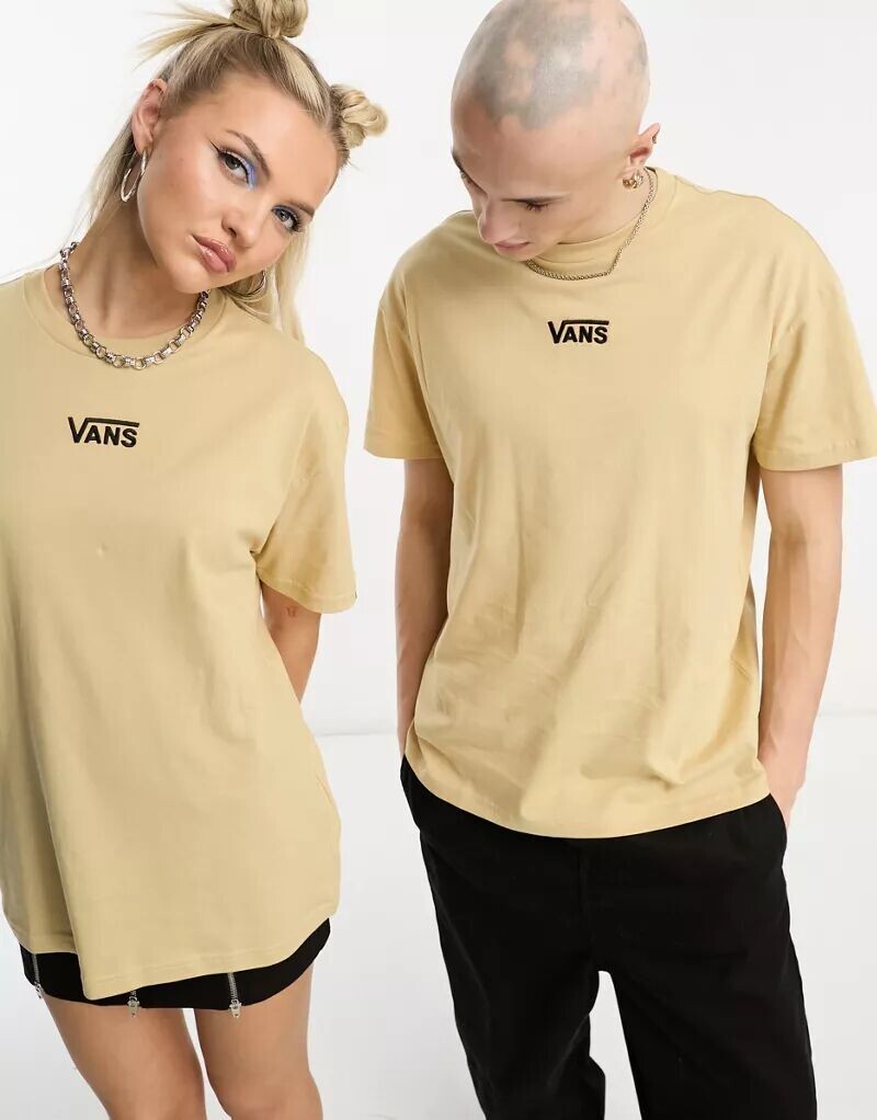 

Песочная футболка унисекс Vans Center Drop