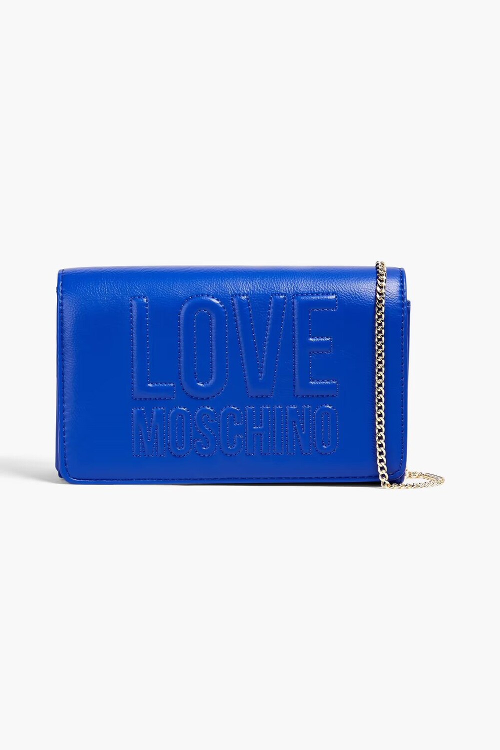 

Сумка на плечо из искусственной кожи с тиснением Love Moschino, синий кобальт