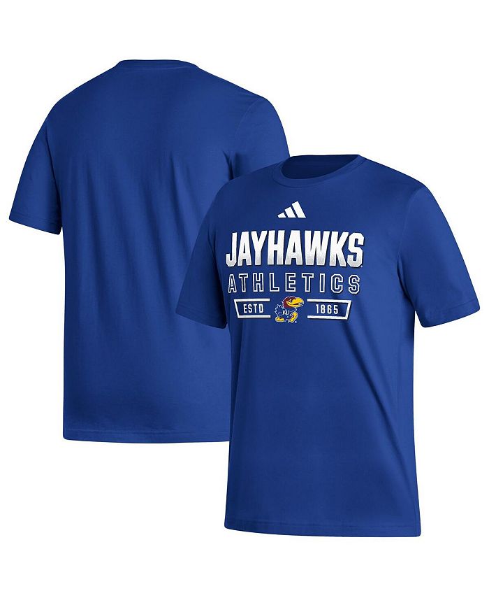 

Мужская футболка Royal Kansas Jayhawks Head of Class Fresh adidas, синий