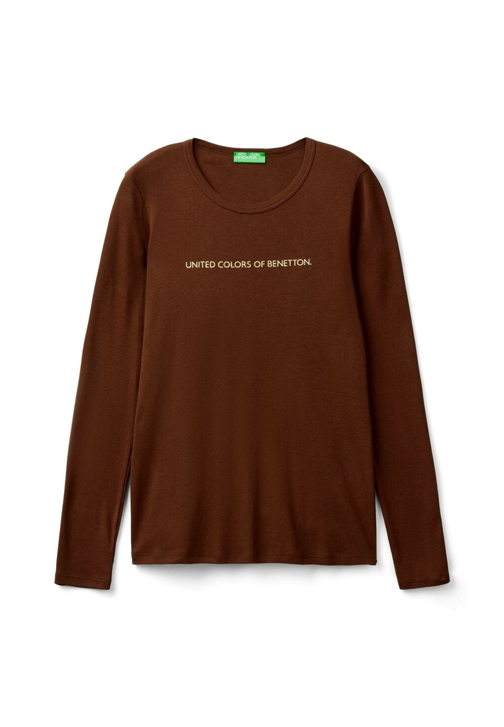 

Топ с длинными рукавами United Colors of Benetton, коричневый