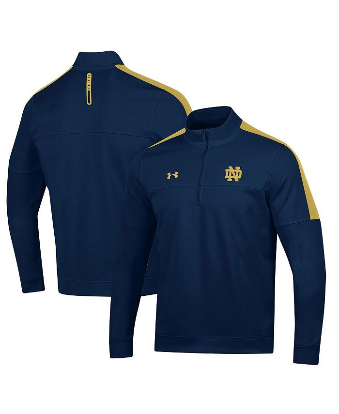 

Мужская темно-синяя куртка Notre Dame Fighting Irish с полумолнией до половины слоя Under Armour, синий